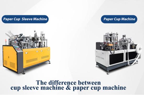 What is the diference between paper cup machine and cup sleeve machine?