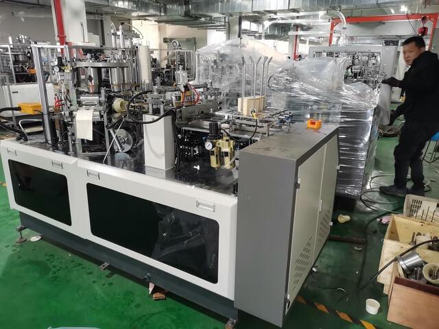 Disposable coffee paper cup forming machine