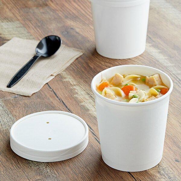 用于现代门店的时尚印刷汤纸杯