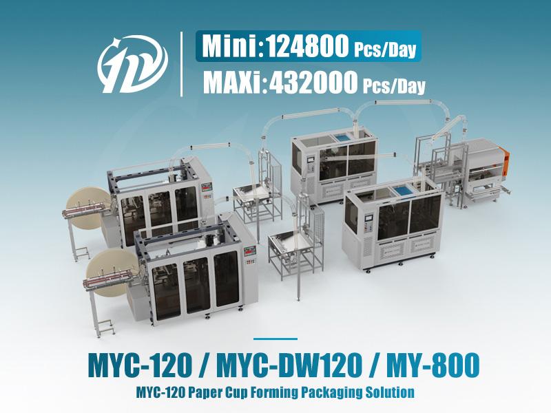 MYC-120 纸杯成型机与双层纸杯生产套装