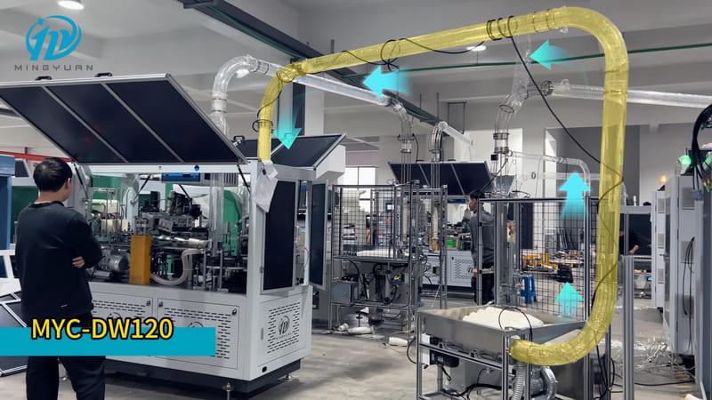 MYC-DW120 double-wall cup sleeve production line