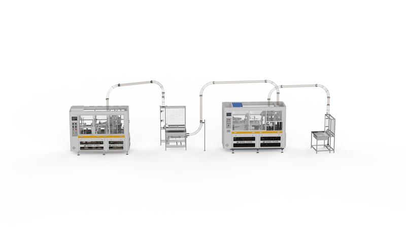 Double wall paper cup machine